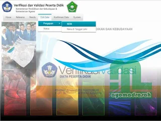  diharapkan jikalau ditemukan kekeliruan identitas siswa maupun NISN dari seorang siswa  Cara Edit Data NISN Melalui Verval PD Kemenag