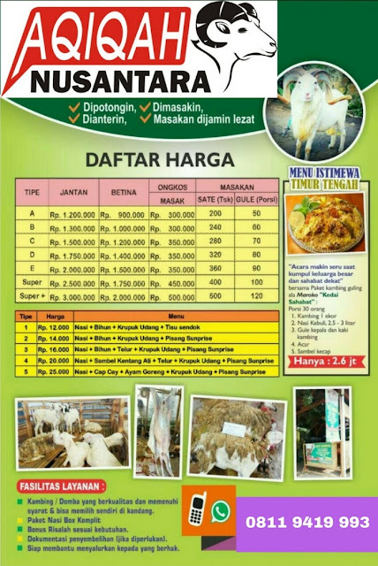 Jasa Aqiqah Perumnas Tangerang 08119419993