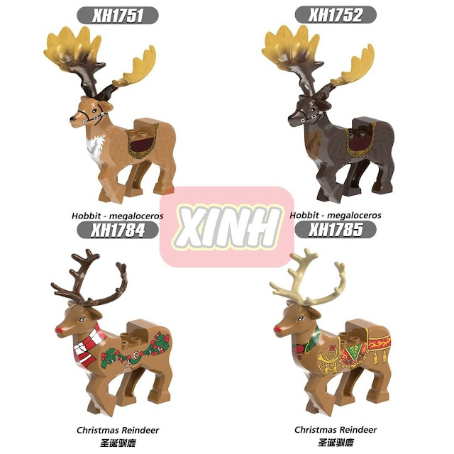 Lego Reindeer and Stag for Minifigures