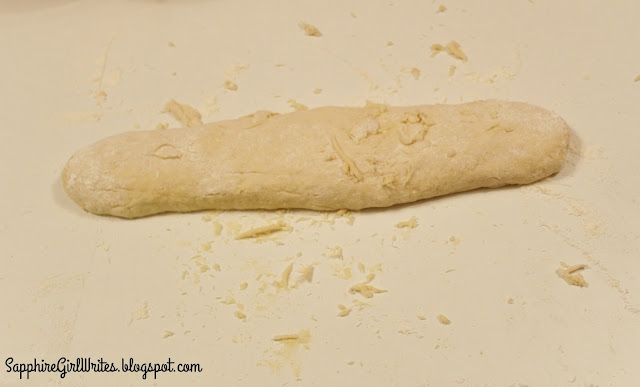 Dough in a floured board