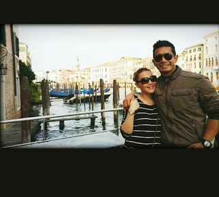 Selfie Fahrin Ahmad dan Elena Hani di Venice