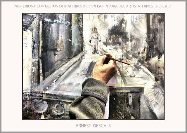 MISTERIOS-MONTSERRAT-ARTE-CONTACTOS-EXTRATERRESTRES-PINTURA-OVNIS-CREMALLERA-ARTISTA-PINTOR-ERNEST DESCALS-