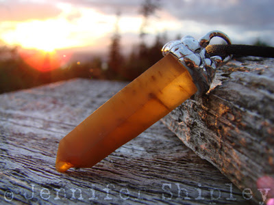 Golden Healer With Actinolite Needles Pendant from http://www.etsy.com/shop/DoodlepunkArt