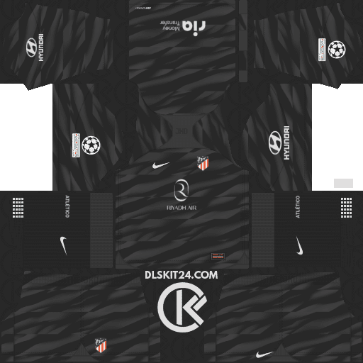 Club Atletico de Madrid Kits 2023-2024 Nike - Dream League Soccer Kits 2024 (Goalkeeper Home)