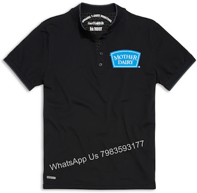 Mother Dairy Worker uniform  Dairy Worker uniform  Mother Dairy office Polo t Shirt  Dairy products Logo t shirt  UMANG T-SHIRT PRINTING