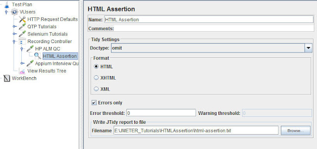 HTML Assertion