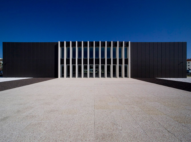 Modern Architecture Building Pinhal Novo Mercado Municipal Portugal