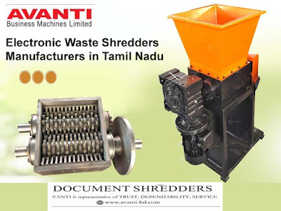 Electronic Waste Shredders Manufacturers in Tamil Nadu