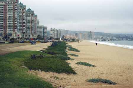 La playa de los Marinos en Viña del Mar