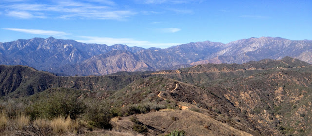 View north from the north ridge of Summit 3397, Angeles National Forest