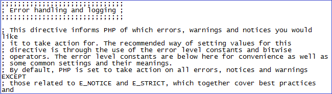 PHP Error reporting and logging