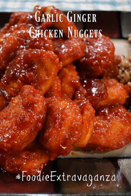 Garlic Ginger Chicken Nuggets pin