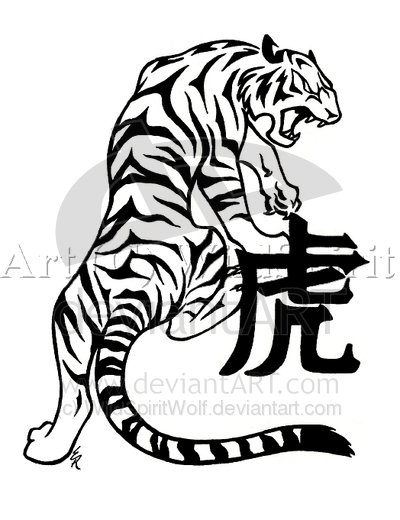 Tiger Tattoo Gallery The design for my future tattoo.