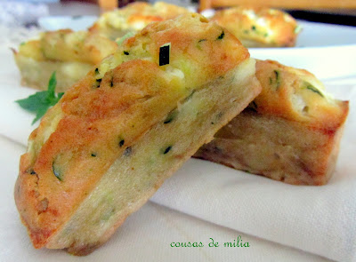 Mini Cakes de calabacín y queso de cabra