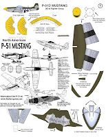 Бумажная модель самолета Mustang P-51D