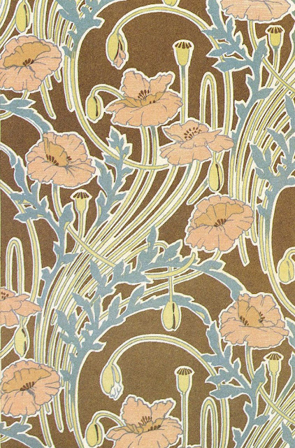 art nouveau patterns free. Full-Color Art Nouveau