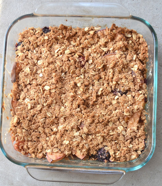 Healthier Protein Fruit Crisp