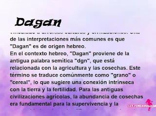 significado del nombre Dagan