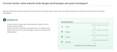 Cara Membuat Contact Form (Contact Us) di Blog Dengan FoxyForm Sangat Gampang