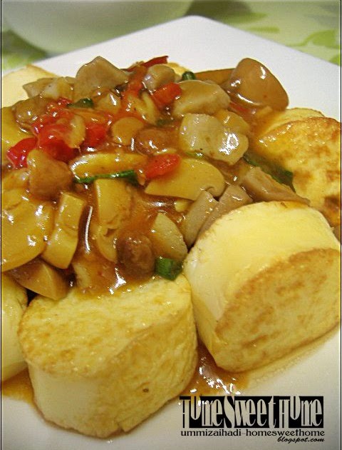 Home Sweet Home: Tauhu Telor (Tauhu Jepun) Masak Taucu 
