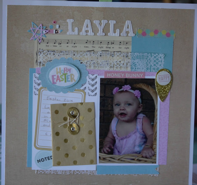 Scrapbooking Layout Idea - Girls - 12 x 12 Layouts Baby Ideas