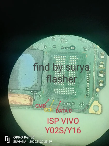 PINOUT ISP VIVO Y02S / Y16