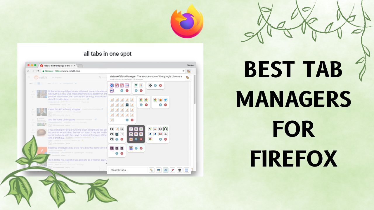 The 5+ Best Tab Manager for Firefox in 2022