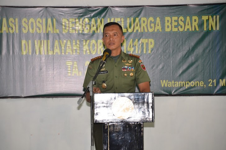 Danrem 141/Tp, Hadiri Giat Komunikasi dan Sosialisasi, Keluarga Besar TNI 