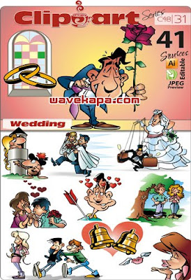 ClipArt Series C-31 Wedding - 31 (48)