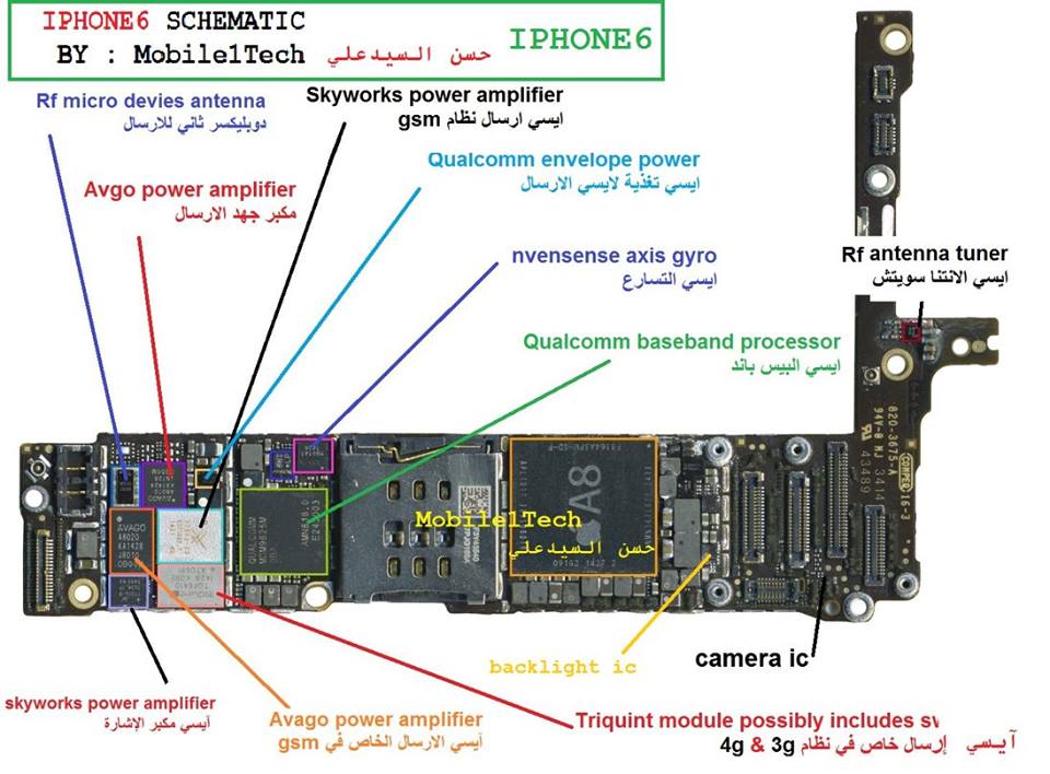 iphone diagram 8 schematic Diagram Free IPHONE 6 SCHEMATIC