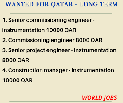 Wanted for Qatar - Long Term