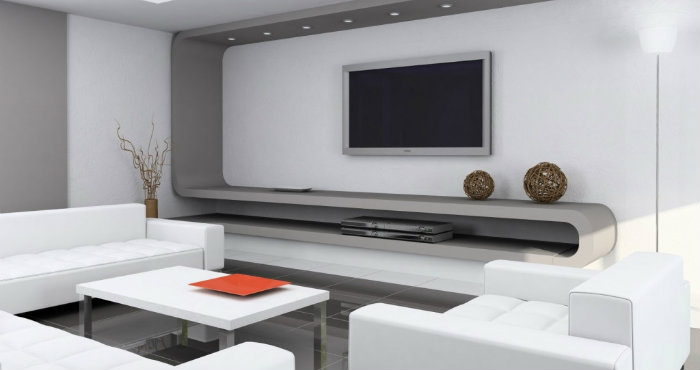 Interior Family Room Luxury Minimalist House Simple
