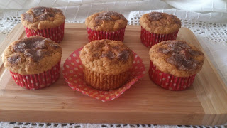 batata boniato camote asada otoño muffins canela magdalenas desayuno merienda postre horno sencillos ricos jugosos tiernos esponjosos cuca receta