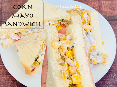 sweet corn mayo sandwich