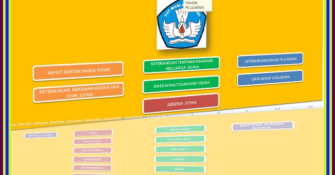 Aplikasi Daftar Kelas Plus Grafik Absensi Siswa 2017/2018 