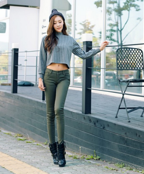 Low-Rise Skinny Pants