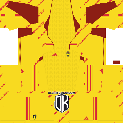 Sweden DLS Kits 2022 Adidas - Kit Dream League Soccer 2019 (Goalkeeper Home)