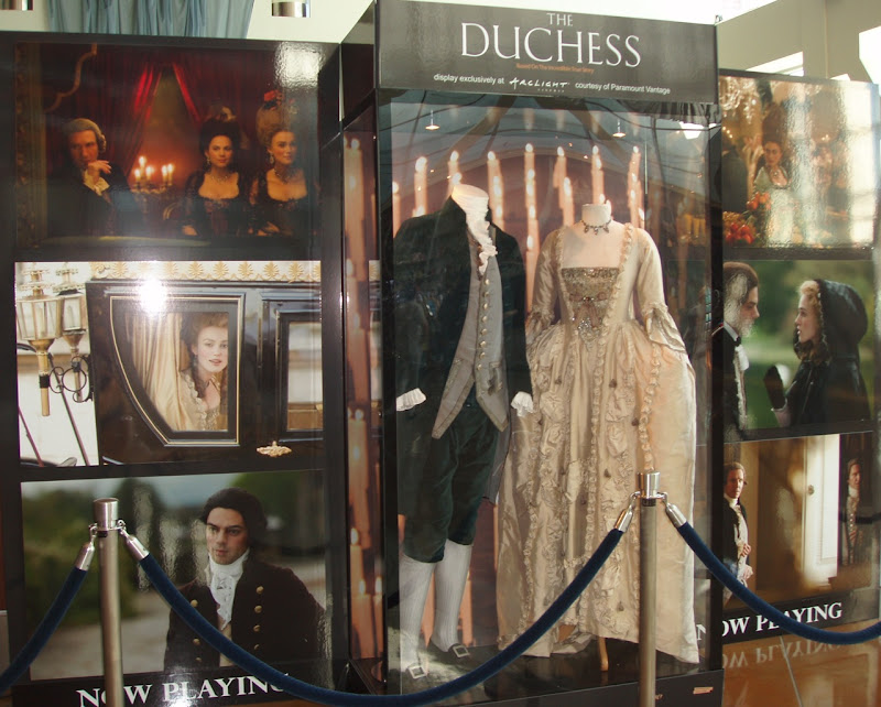 The Duchess original movie costume display at ArcLIght Hollywood