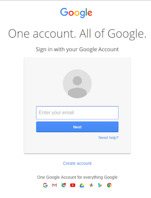 gmail account creation step 1