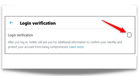 طريقة تفعيل التحقّق بخطوتين Step verification لحماية حساب تويتر