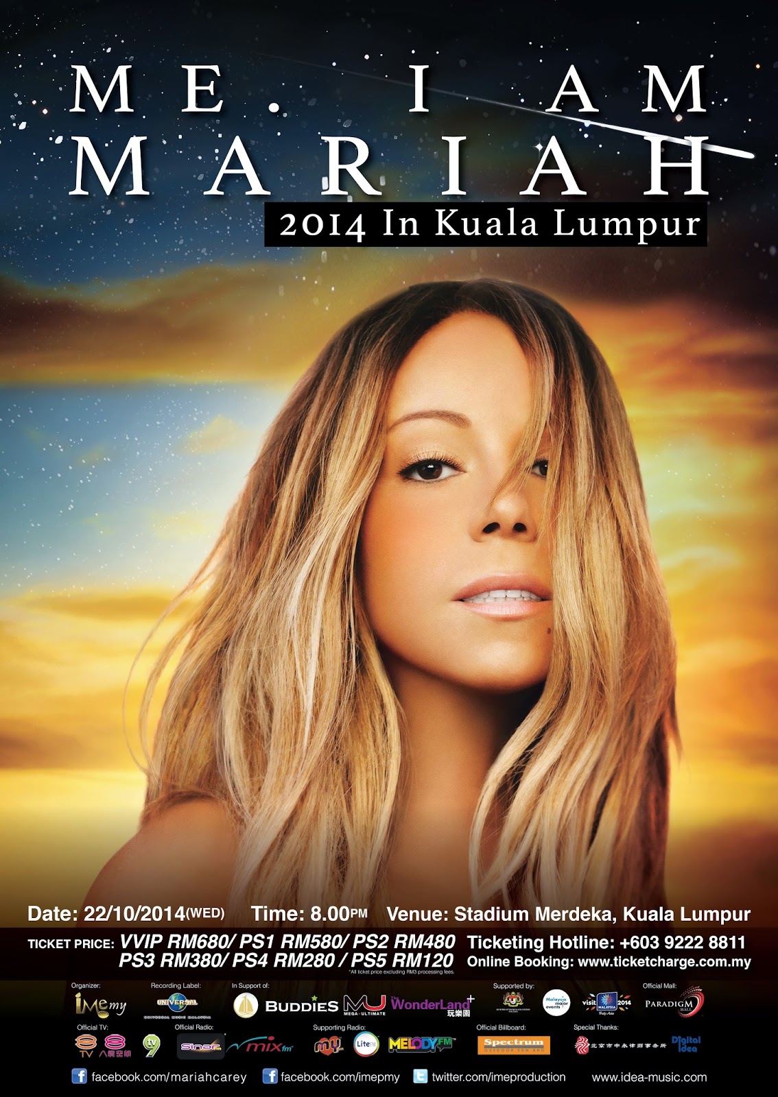 koreancrazed: Mariah Carey ME.I AM MARIAH live in Kuala Lumpur