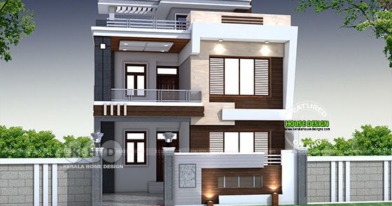 28 x 60 modern Indian  house  plan  Kerala home design and 