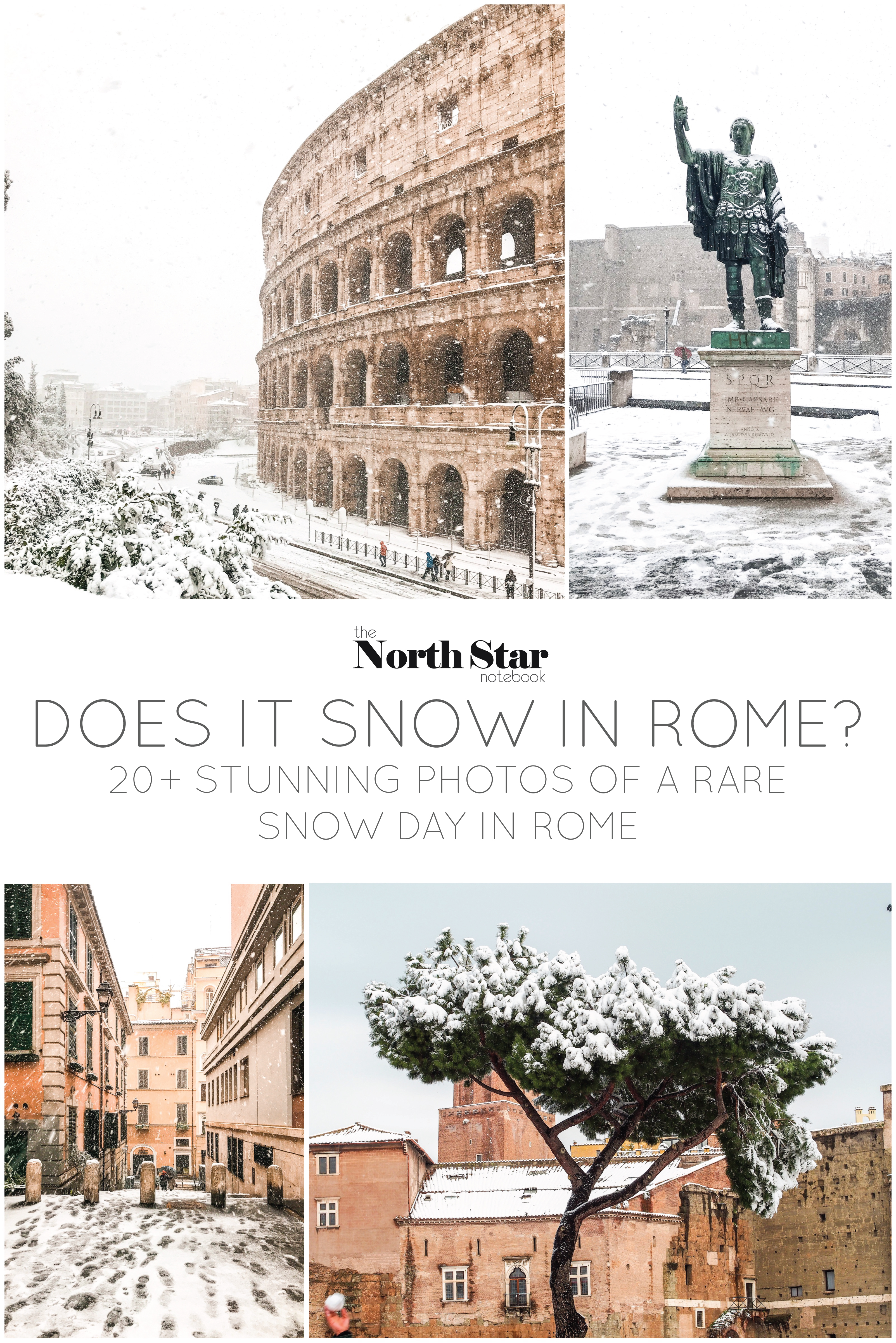 Does it Snow in Rome? 20+ stunning photos of a rare snow day in Rome