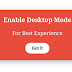 Popup : Enable Desktop Mode ~ Professional And Color Changing ~ Animation Popup 