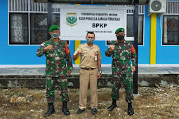 Dansatgas Pamtas Yonif 403/WP Jalin Silaturahmi dengan BPKP Keerom Papua