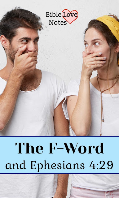 The F-word is becoming more commonplace in everyday language. We Christians must remember the message of Ephesians 4:29. This 1-minute devotion explains.