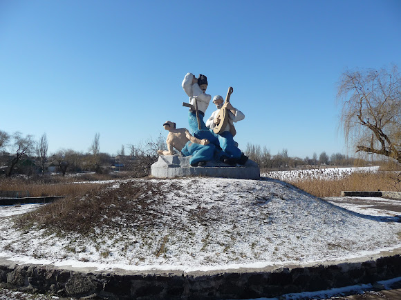 Селидове. Донецька область. Пам'ятник кобзарям