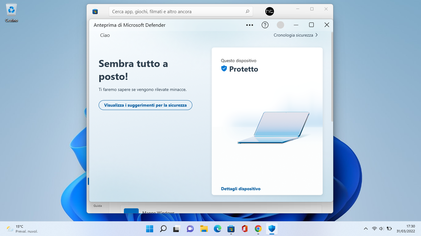 Download Microsoft Defender Preview per Windows 10 e Windows 11