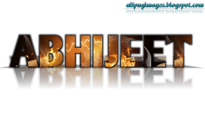 Abhijeet 3D name PNG image