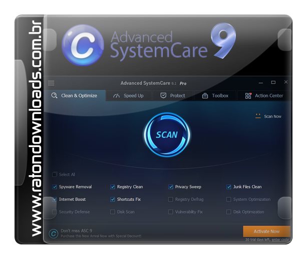 Advanced SystemCare 9 COMPLETO + CRACK SERIAL abelhas.pt nitroflare zippyshare rapidgator vip-file letitbit